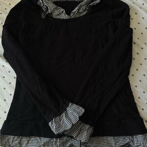 Charter Club Black and White Checkered Jacket